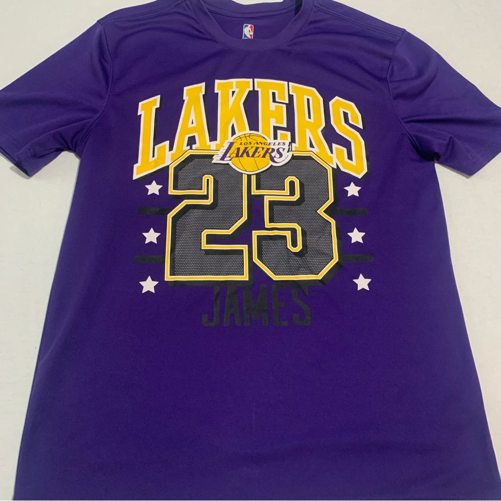 Lebron James #23 Los Angeles Lakers NBA Shirt Size S Purple